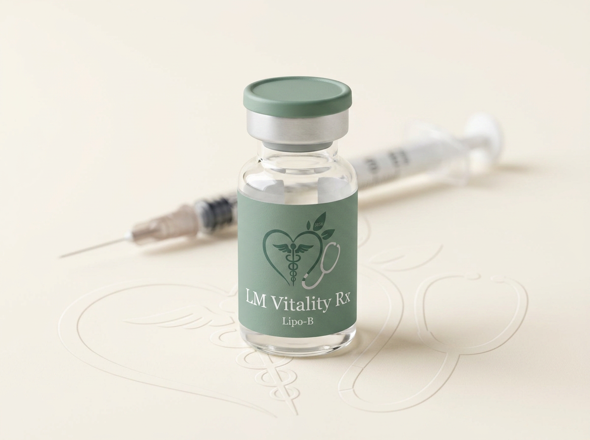 LM Vitality Rx branded Lipo-B injection vial